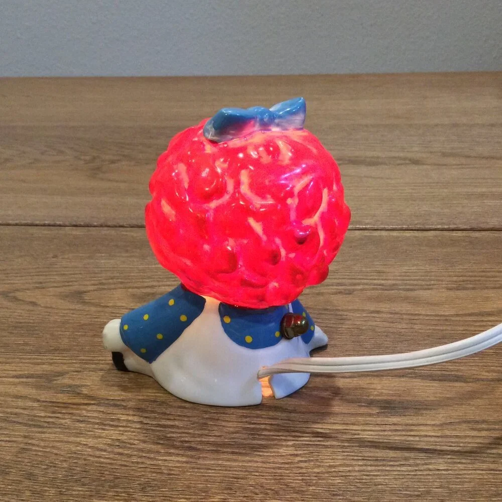 Vintage Raggedy Ann Ceramic Figurine Night Light